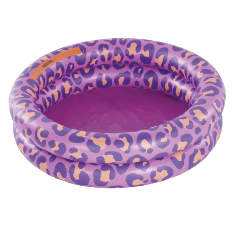 Nafukovací bazén pre deti Leopard fialový 60 cm