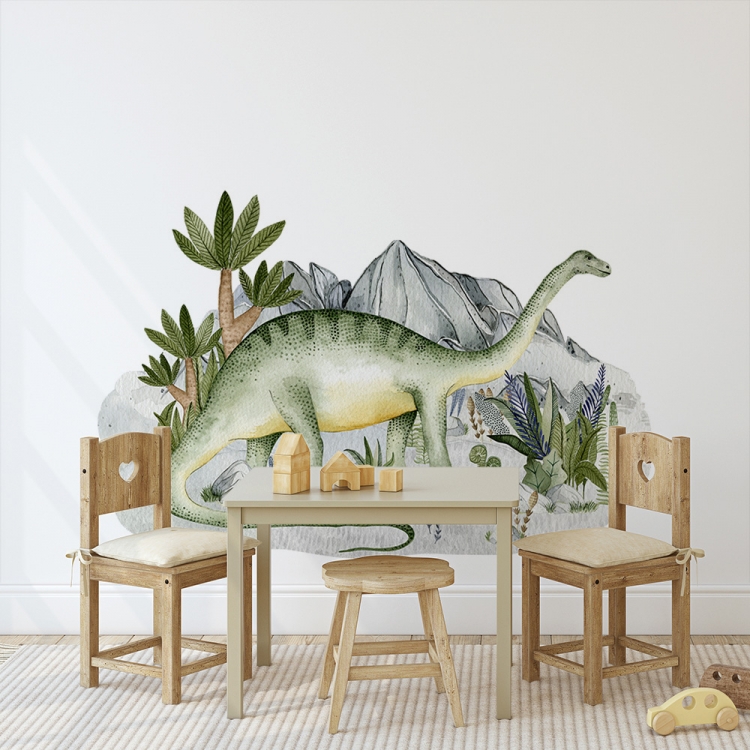 Nálepka na stenu Zostava Brontosaurus