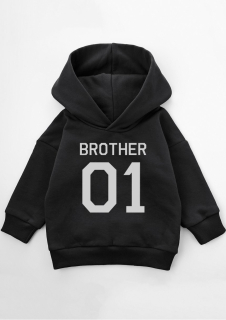 SKLADOM I love milk Mikina s kapucňou "Brother 01", veľk. 98/104
