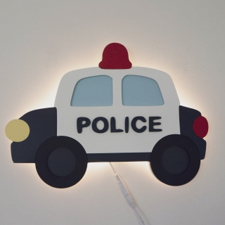 Nočné svetlo Policajné auto